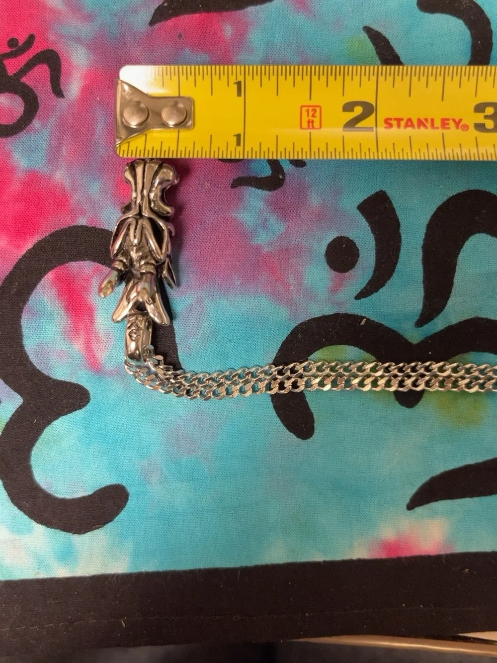 Stainless Steel Dragon Head Pendant Necklace 22” Chain Gothic Fantasy